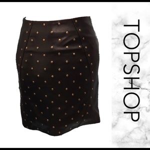 Studded Vegan Leather Mini